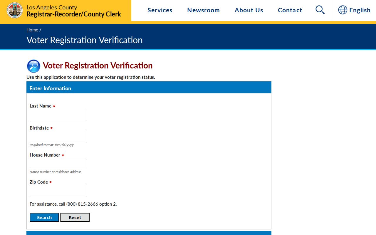 Calabasas residents directory voter verification form